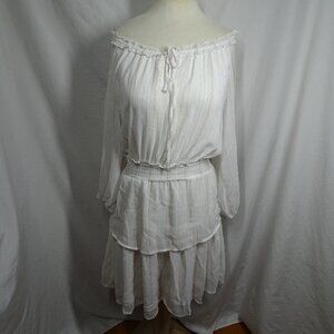 Pleione Golden Stripes Women Dress Size L